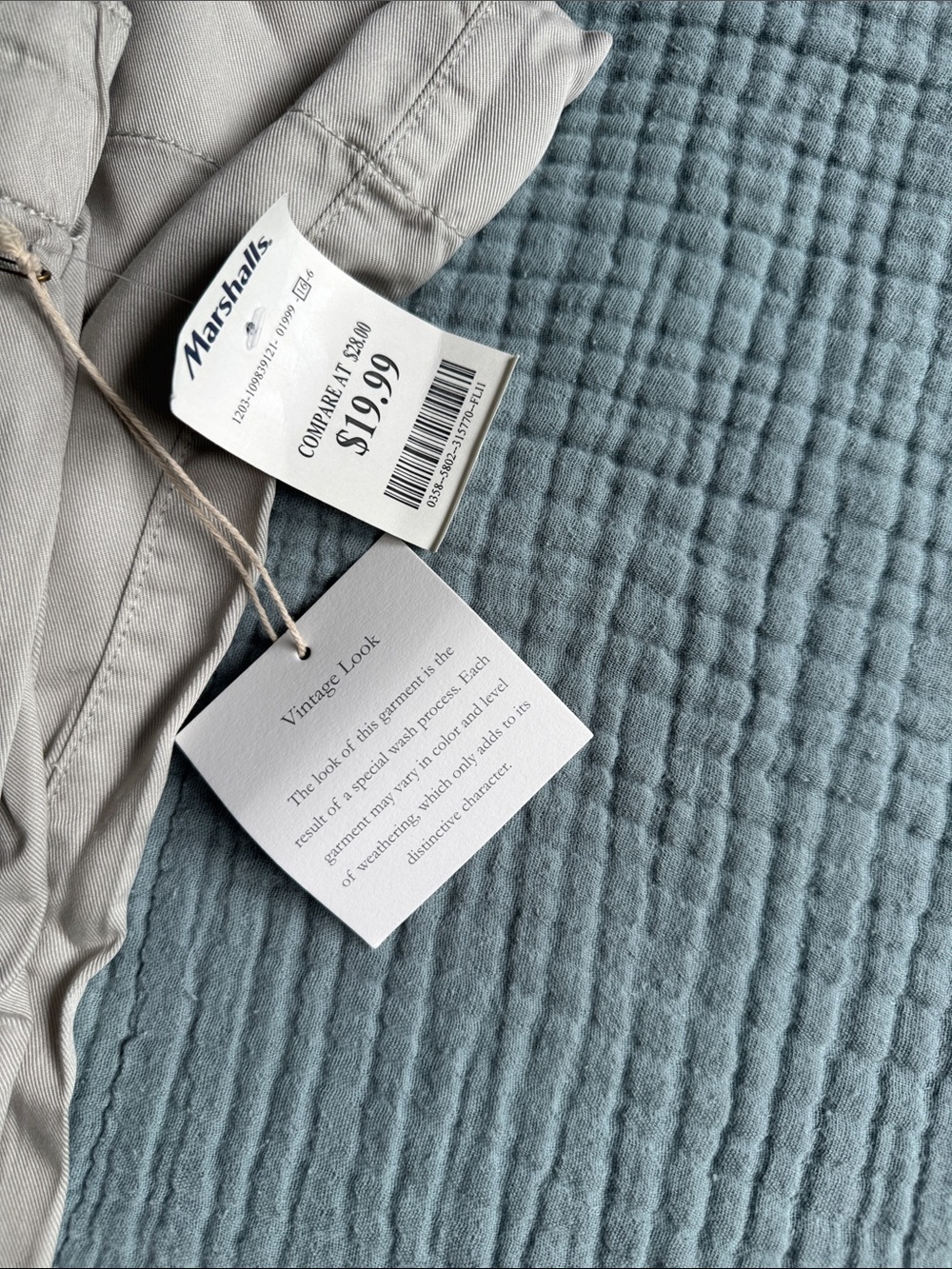 Joie Wide Leg Pants in Light Gray - Picture 3 of 6